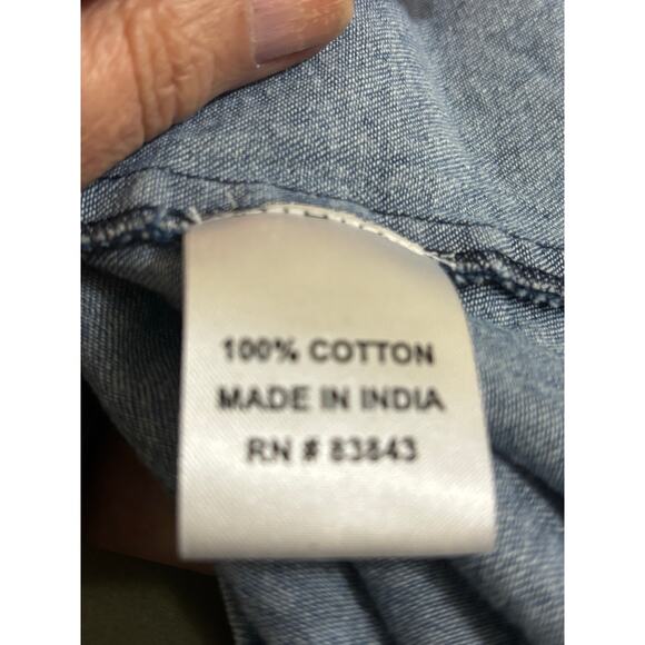 Vintage midi denim skirt, cottagecore, western, cowgirl, prairie, 70s throwback - Picture 5 of 5